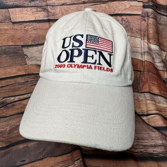 U.S Open Cap Hat Olympia Fields Adjustable Strap Illinois Golf 2003 USGA Member - Picture 1 of 7